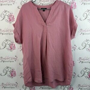 Rachel Roy tshirt floaty, rose blush, V-neck shirt, top Mauve Blouse